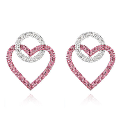 Fashion peach Heart Accessories Earrings