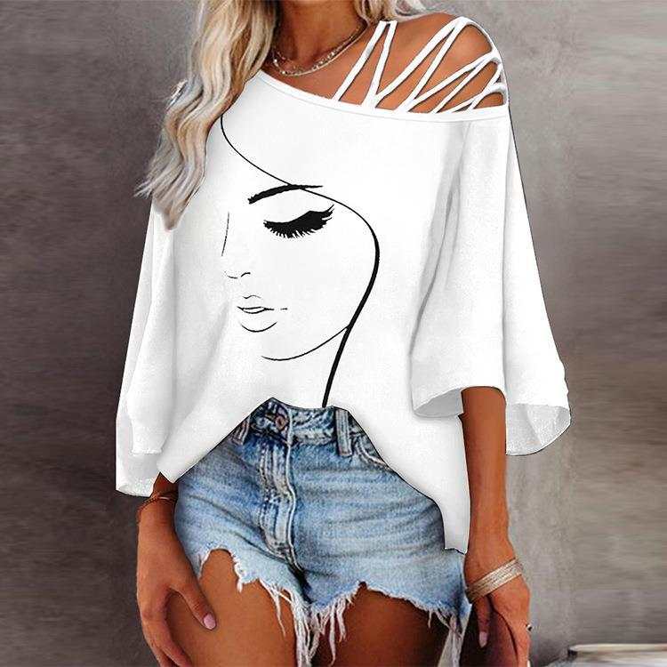 Fashion Stitching Loose Casual Tops