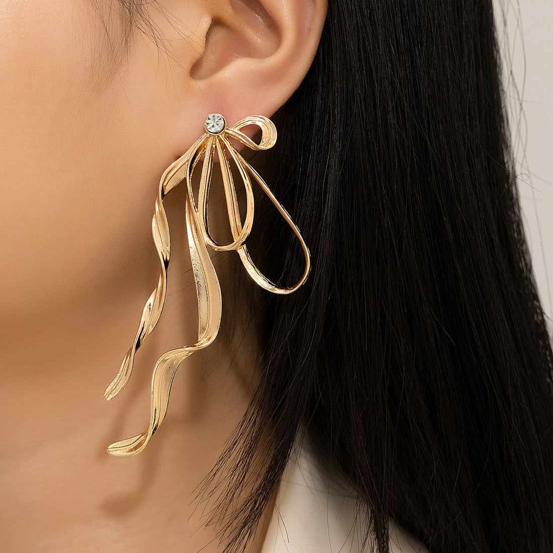 Irregular Large Bow Earrings