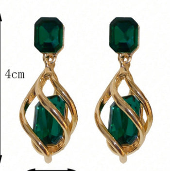 Retro Creative Fashion Emerald Women&